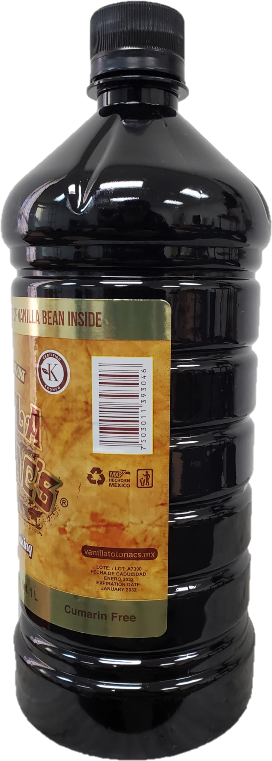 Mexican Vanilla Totonac’s - 33.2 Oz (1 Lt) Bottle - Pure Vanilla Extract Cooking and Baking