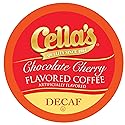 Cella's Decaf Chocolate Cherry Coffee Pods Compatible with Keurig K Cup Brewers, Medium Roast Flavored Coffee, Smooth Single Serve Pods for Home