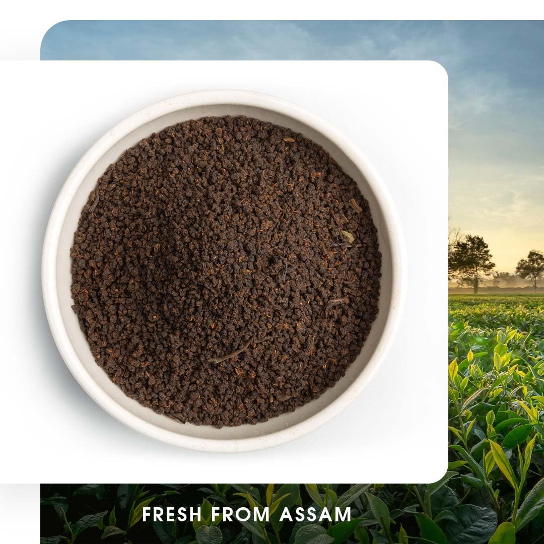 Teabox Premium Fresh Kadak Chai Vacuum Sealed Pack | Sourced From The Estates Of Assam & Dooars | Strong and Premium Chai Black Tea 250G/8.8oz