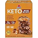 Atkins Caramel Almond Clusters, Gluten Free, High in Fiber, 1g Sugar, 2g Net Carb, Keto Friendly, 20 Count