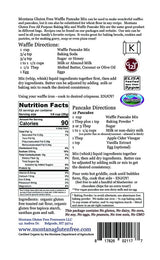 Montana Gluten Free Organic Waffle Pancake Mix 3lb package