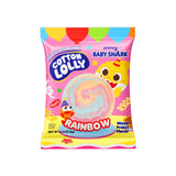 Cotton Lolly Baby Shark Rainbow Cotton Candy 0.21oz 10 Packs