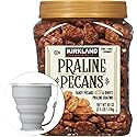 Kirkland Signature Praline Pecans, 2.5 lbs. Item 1209607. Bundle with MORALZA Silicone Collapsible Cup 200ml - 2 Items.