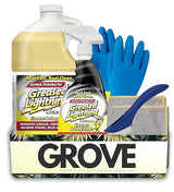Fresh Scent Cleaner and Degreaser by Greased Lightning 1 gal Liquid Bundle with Lemon Scent Cleaner and Degreaser 32 oz Liquid + 2 Microfiber Cloth +