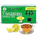 3 Ballerina Diet Tea Extra Strength - Lemon-Flavored Herbal Tea Bags for Digestive Comfort and Weight Maintenance - Pack of 1 (18 Count)