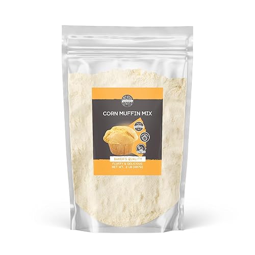 Birch & Meadow 2 lb of Corn Muffin Mix, Crumbly Texture, Easy to Make