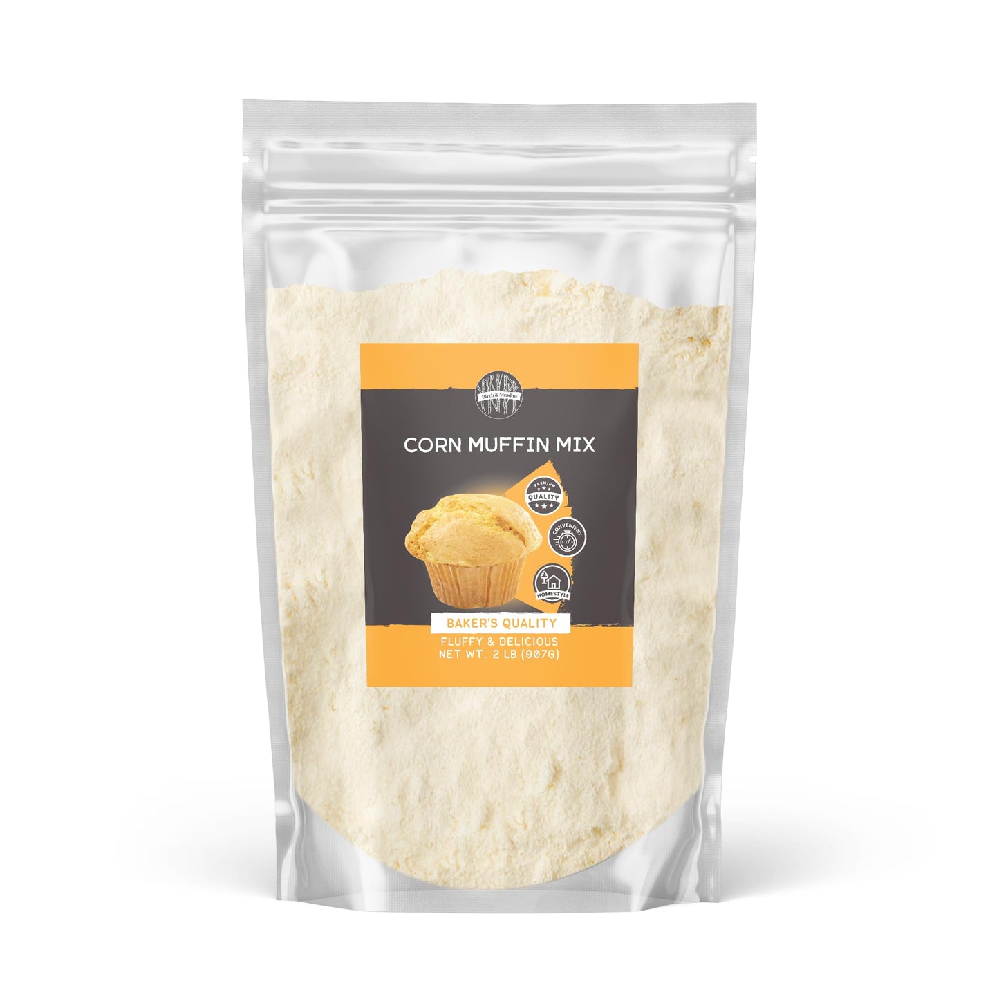 Birch & Meadow 2 lb of Corn Muffin Mix, Crumbly Texture, Easy to Make