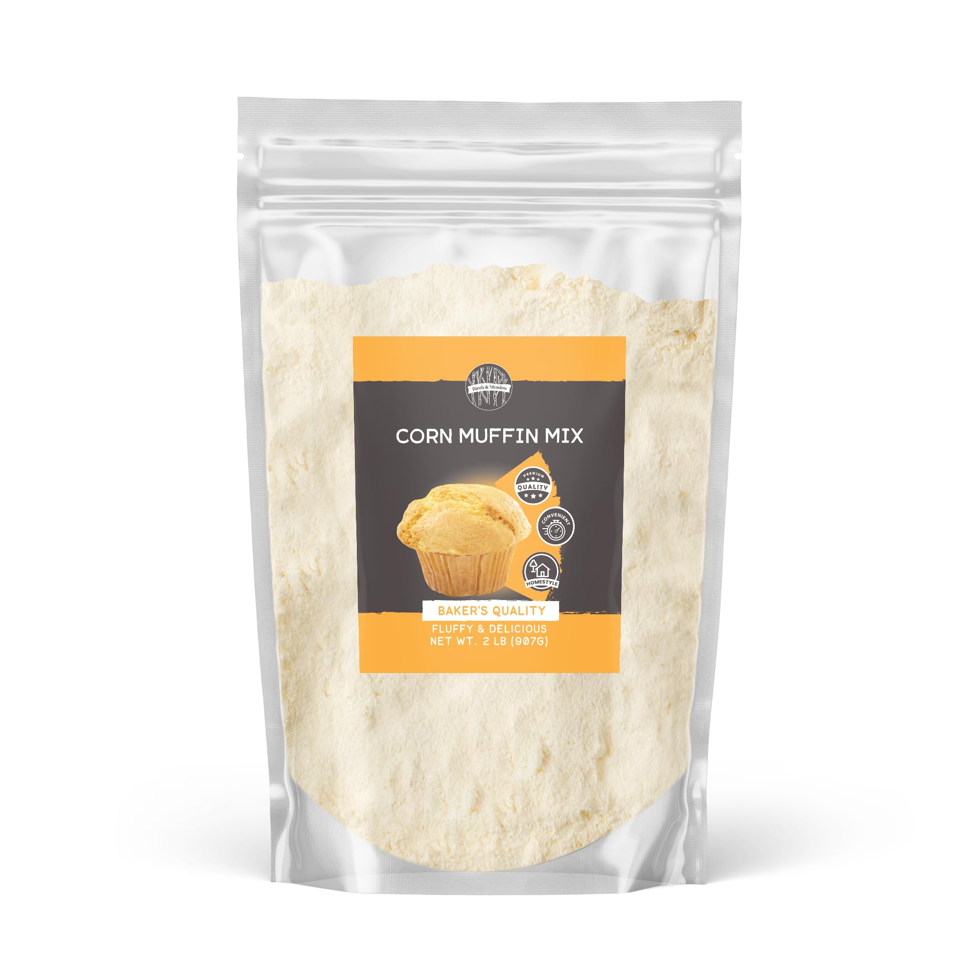 Birch & Meadow 2 lb of Corn Muffin Mix, Crumbly Texture, Easy to Make