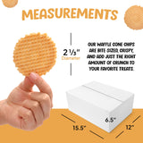 Waffle Cone Chips For Ice Cream Nachos - Round Waffle Chip - Round Wafer Cookies - Bulk Pack - 1,000 Chips