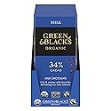 Green & Black's Organic Milk Chocolate Bar, 34% Cacao, 10 - 3.17 oz Bars