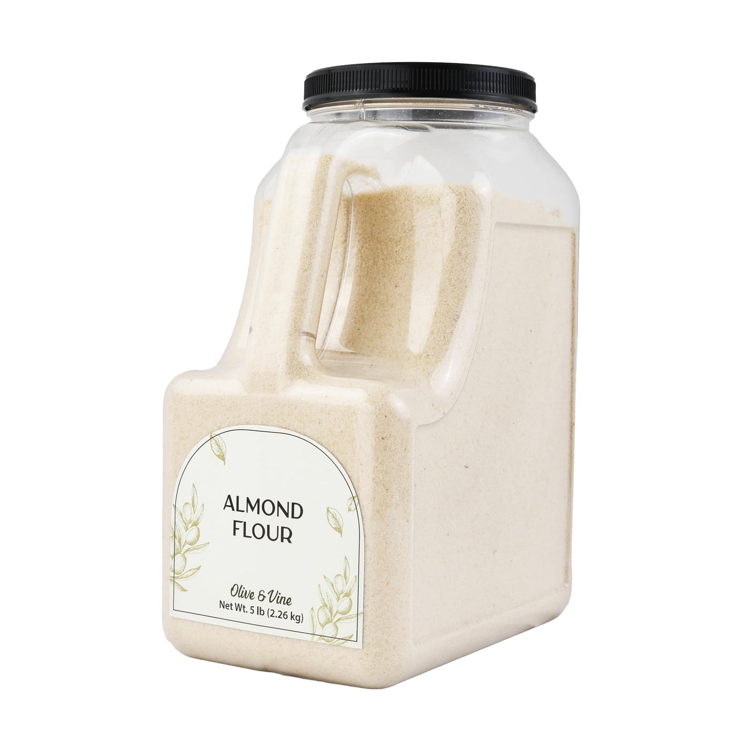 Olive & Vine Almond Flour, Nutty Flavor, For Baking & Cooking, Rich Tradition, Authentic Taste, For Global Recipes (5 Pound)