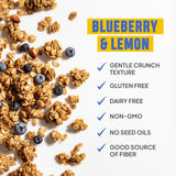 McCaffrey Blueberry Lemon Sunrise Granola, Organic Granola Cereal, 4oz