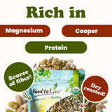 Food to Live Organic Dry Roasted Sunflower and Pumpkin Seed Mix with Himalayan Salt, 1 Pound - Oven Roasted, Lightly Salted, No Oil, Perfect