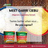 All Natural White Cassava Granules | White Garri | Ijebu Garri | 908g | 2 lb