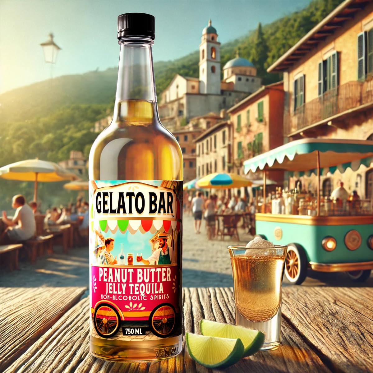 GELATO BAR Non-Alcoholic Tequila Alternative | Peanut Butter & Jelly | The World’s Leading Developer of Non-Alcoholic Spirits, Liqueurs & Mocktails |