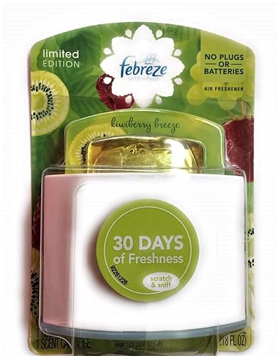 Febreze Set & Refresh Kiwiberry Breeze Air Freshener Unit & Scent Cartridge, 0.18 fl oz