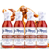 Yo Mama's Foods Keto Barbecue BBQ Sauce - (Pack of 4) - No Sugar Added, Low Carb, Vegan, Gluten Free, Paleo Friendly, and Made with Whole Non-GMO