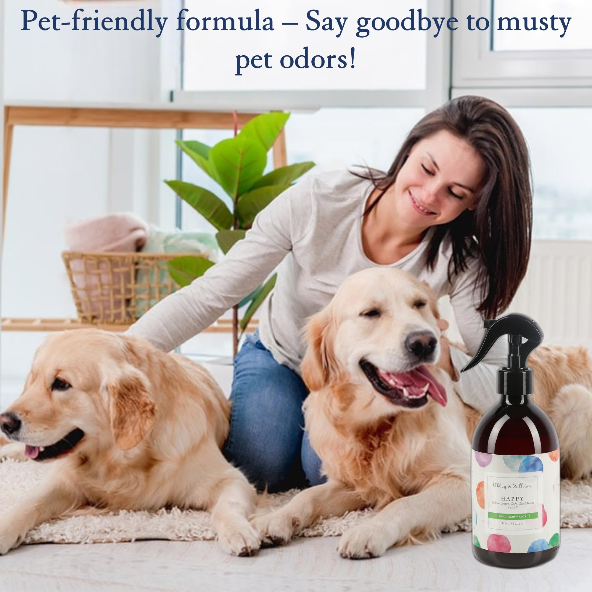 Abbey & Sullivan Odor Eliminator, Happy, 16 oz