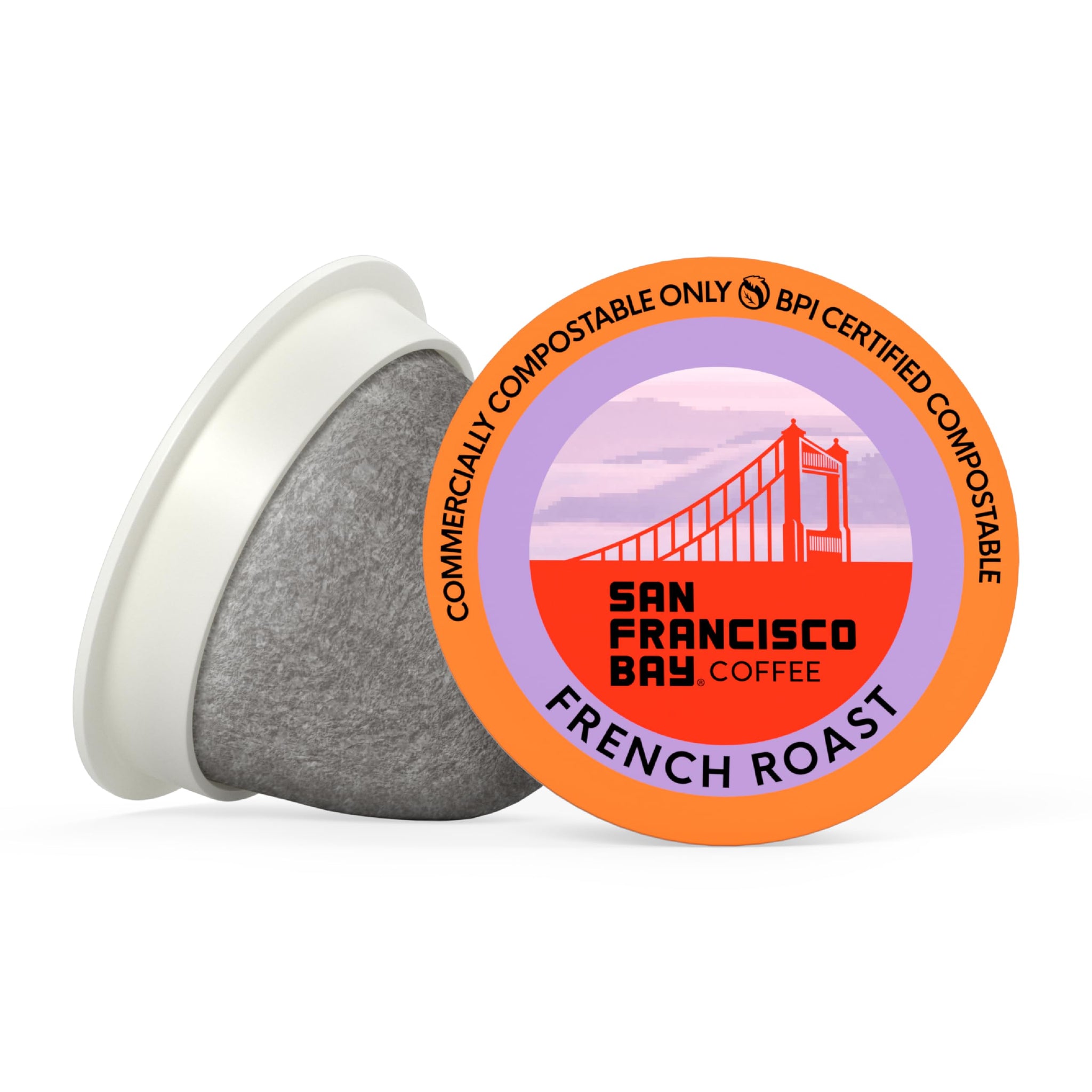 San Francisco Bay K-Cup Coffee Pods, French Roast (36 ct), Dark Roast, Commercially Compostable Single-Serve Coffee Pods