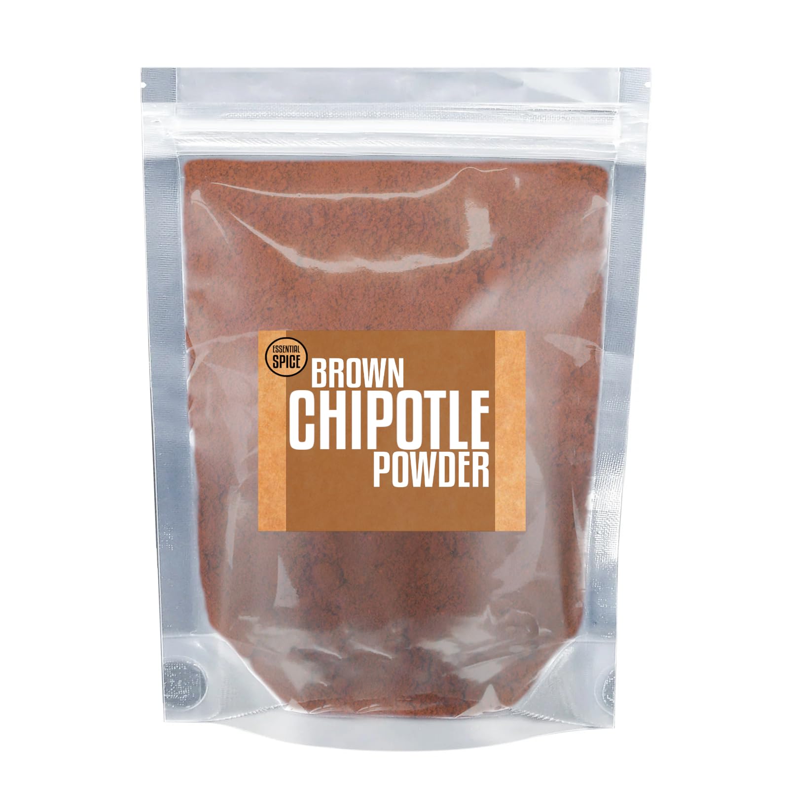 Essential Spice Brown Chipotle Chili Powder - Smoky, Medium-Heat Ground Chipotle Morita Peppers - Perfect for BBQ, Tacos, Chili, Rubs & Sauces - Rich