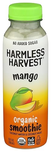 Harmless Harvest, Organic Mango Coconut Smoothie, 10 Fl Oz Bottle