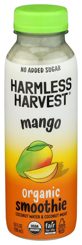 Harmless Harvest, Organic Mango Coconut Smoothie, 10 Fl Oz Bottle
