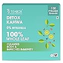 Teabox Detox Kahwa Green Tea Bags 100 pcs | For Natural Body Cleanse & Cold Relief | Made with 100% Indian Herbs & Spices
