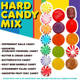 Dooboe Bulk Hard Candy Mix - 10 lb - Approx. 740 Pieces - Individually Wrapped Assorted Hard Candies for Candy Bowls & Parties