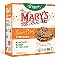 Mary's Gone Crackers Super Seed Crackers, Everything, 4 Ounce (Pack of 1), Organic Plant Based Protein, Gluten Free
