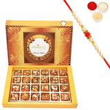 Ghasitaram Gifts Rakhi Gifts for Brothers Rakhi Gifts Sugarfree Sweets - Ghasitarams Natural Sugarfree Mix 800 GMS with Beads Rakhi