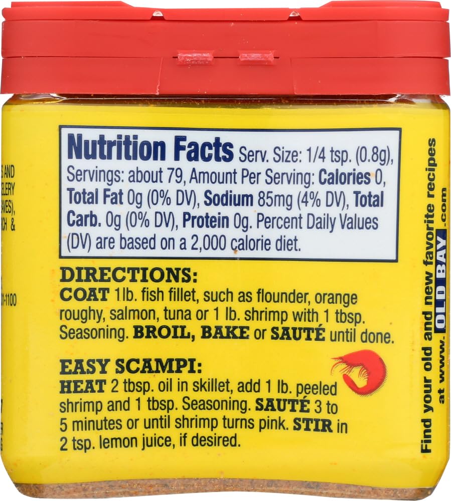 OLD BAY Garlic & Herb Seasoning, 2.25 OZ