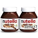 Nutella Chocolate Hazelnut Spread with Cocoa, Sweet topping for baking, breakfast and desserts, 2 Pack, 22.9 oz Each