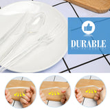 EcoDispose 350 Count Heavy Duty Disposable Silverware, BPA-Free Plastic Cutlery Set - 200 Forks, 100 Spoons, 50 Knives for Parties, Weddings, Catering