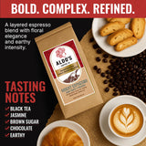 Aldo's Coffee Company Orient Espresso - Organic Dark Roast Whole Bean Coffee, Espresso Blend - 16 oz