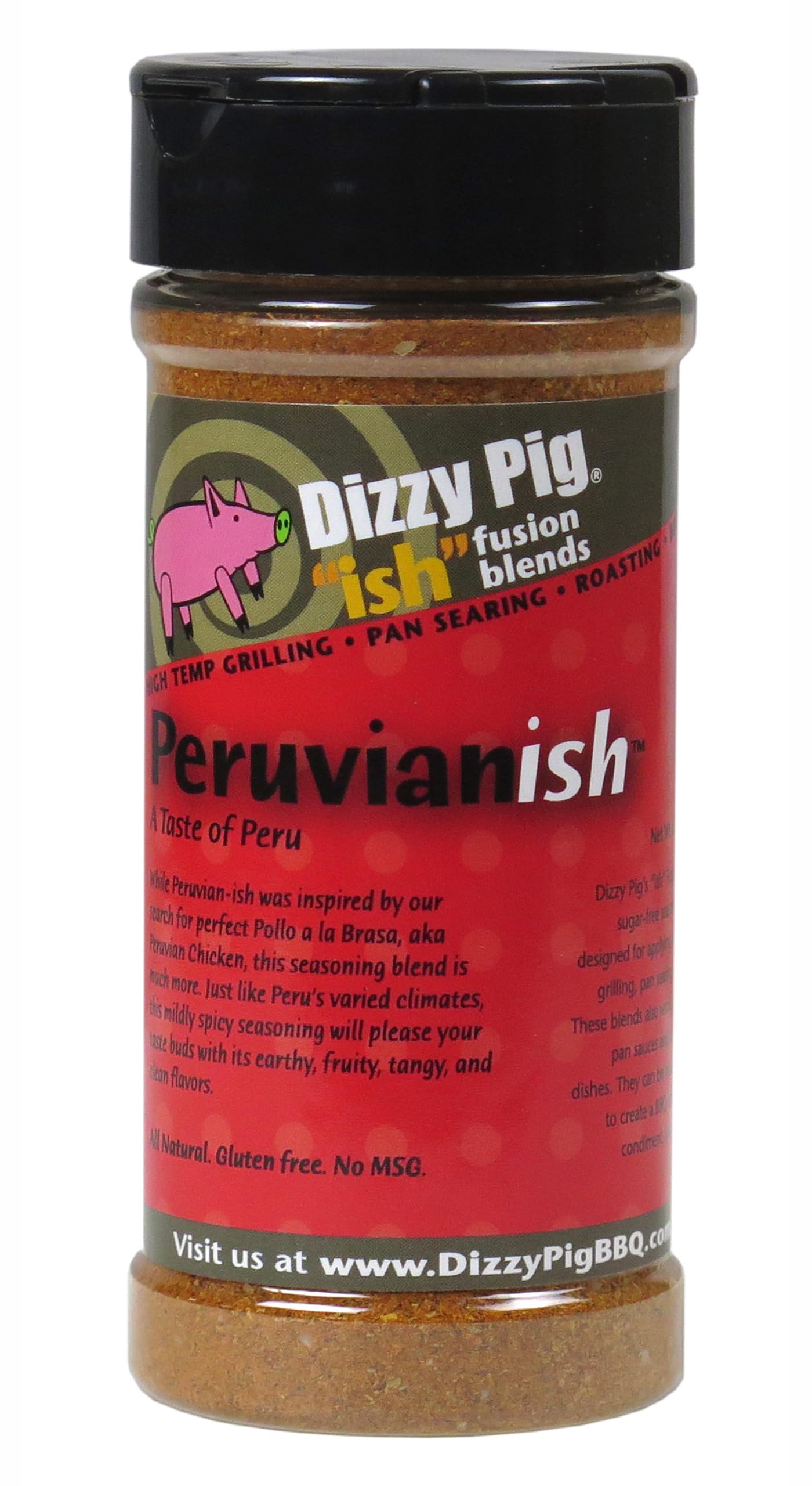 Dizzy Pig ish Fusion Peruvian-ish Seasoning (8oz Shaker) - Seasons 30+lbs of Food - Hand Made in the USA - MSG Free, Gluten Free