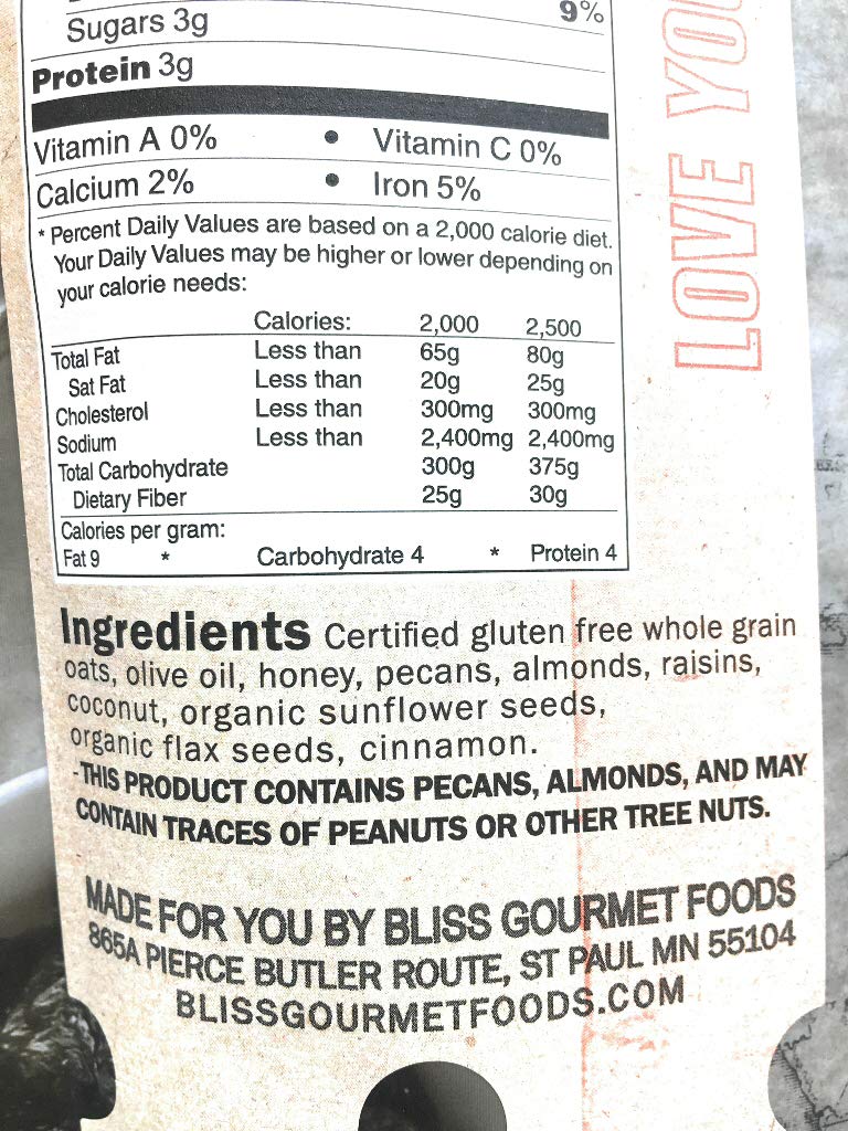 Bliss Pecan Cinnamon Granola, 12 OZ