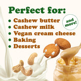 Food to Live Raw Cashews, 8 Ounces Deluxe Whole Nuts, Unsalted, Unroasted Fancy Snack, Size W-320, Kosher, Vegan, Bulk, A good source of Magnesium