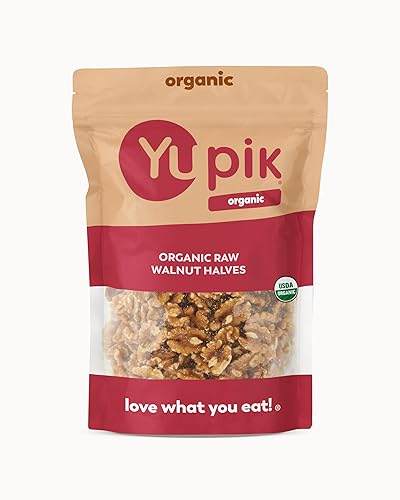 Yupik Organic Raw California Walnuts, Halves, 2.2 lb (35.2 oz), Kosher, Gluten-Free, Non-GMO, Vegan, Half Nuts, Unsalted, Unroasted, Source of Omegas