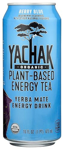 Yachak Organic Organic Berry Blue Yerba Mate Energy Drink, 16 FZ