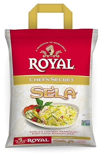 Royal Chef’s Secret Parboiled Sella Extra Long Basmati Rice, 10 Pound - PACK OF 4