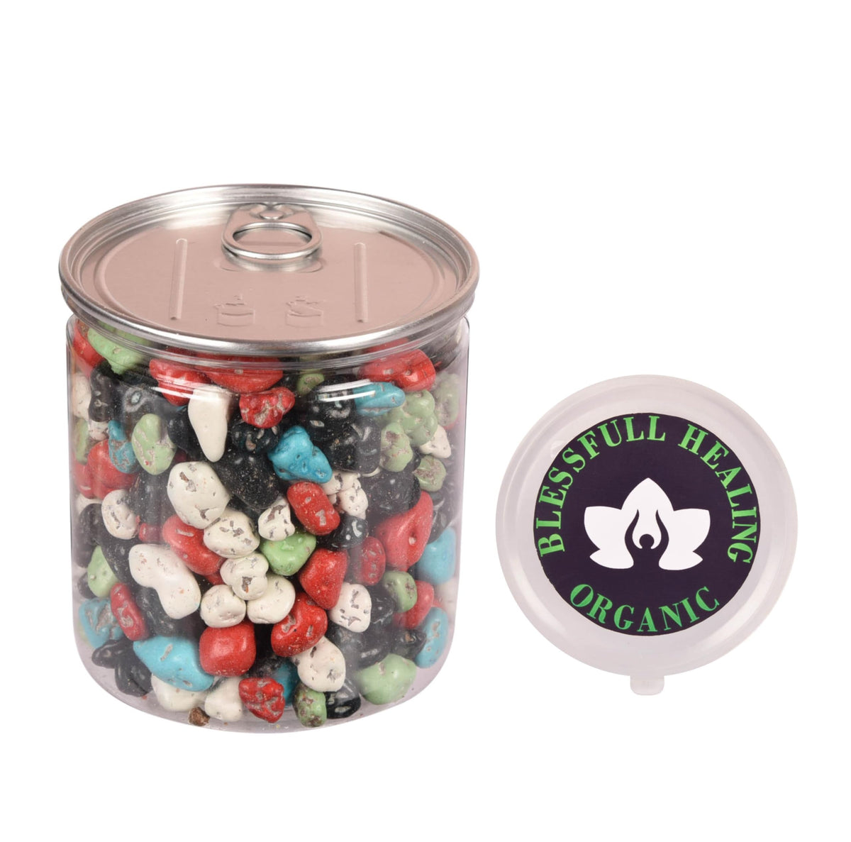 Blessfull Healing Organic Milk Chocolate Stone Candy 400 Gram Airtight Container