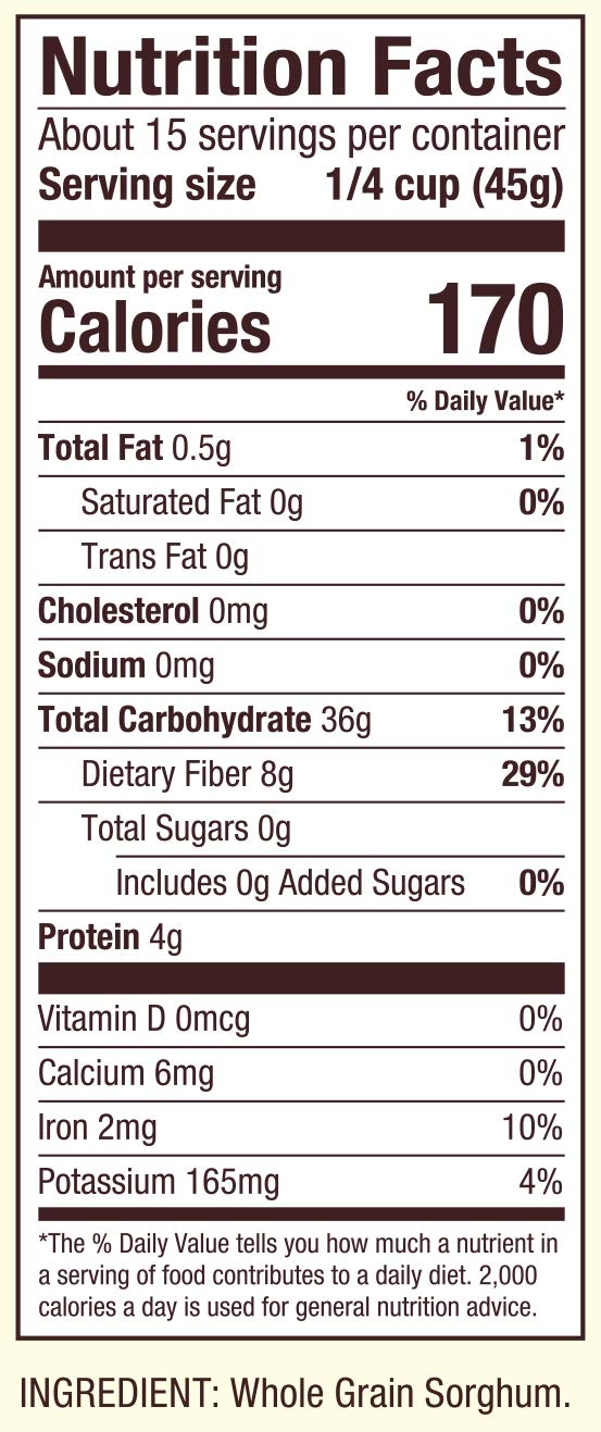 Bob's Red Mill Sorghum Grain, 24oz (Pack of 1) - Whole Grain, Vegan, Kosher