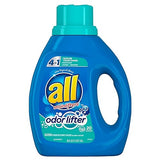 all Laundry Detergent Liquid, Odor Lifter, Tackles Tough Odors For Sporty Families, 36 Ounce, 20 Loads