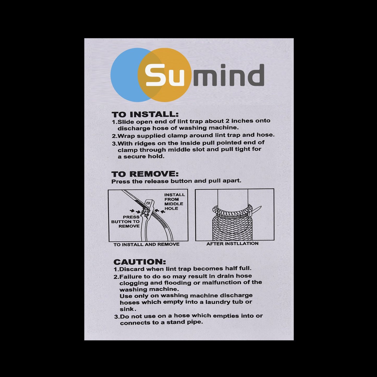 Sumind 30 Pack Nylon Lint Trap Washing Machine Fabric Mesh Snare Washer Lint Catcher with 30 Pack Cable Ties