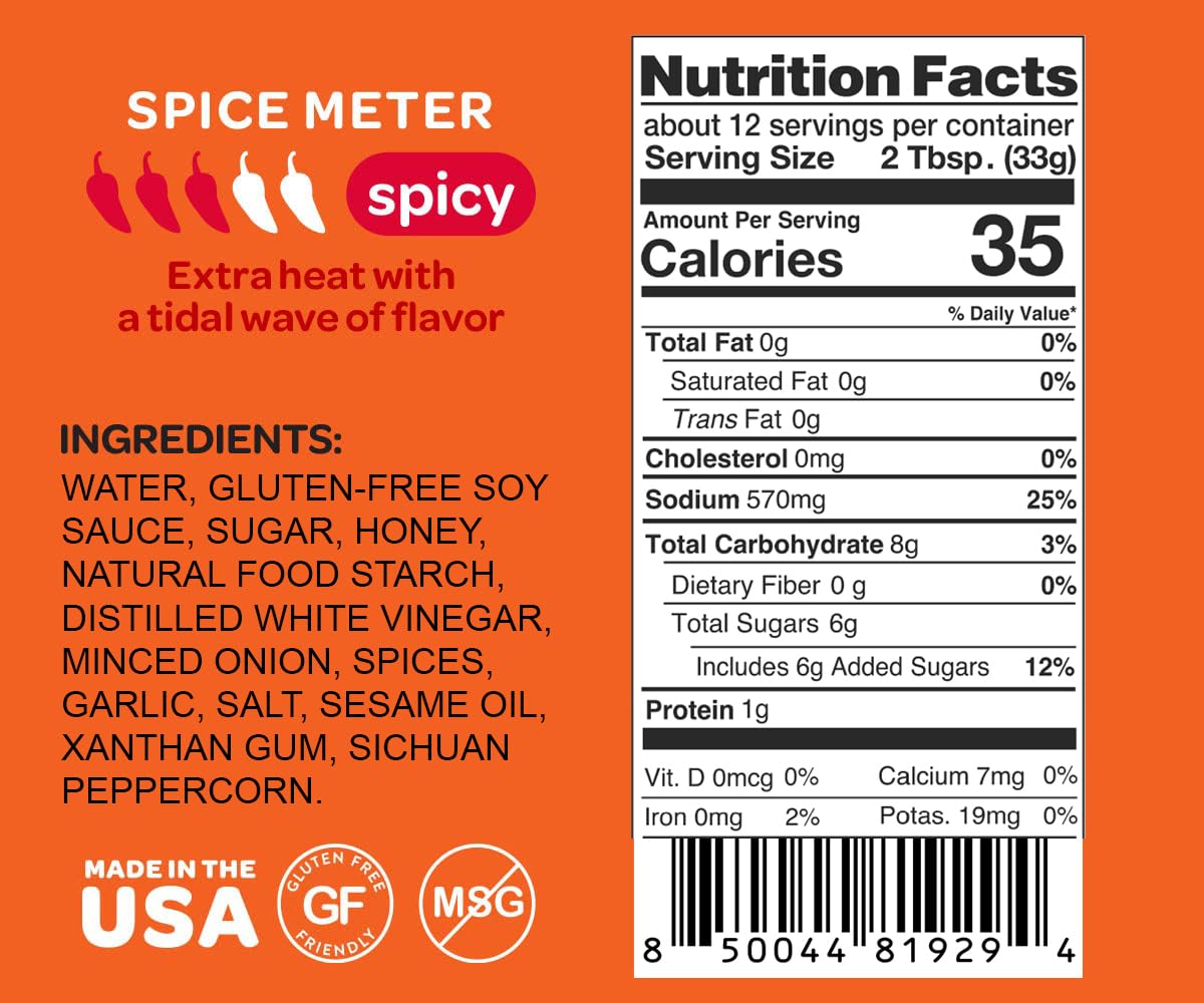 Mr Bing Sweet & Spicy Chili Crisp BBQ Sauce, 14.75 oz, Marinade Dip and Stir-Fry Sauce, Made in USA, Gluten-Free, MSG Free (Pack of 1)