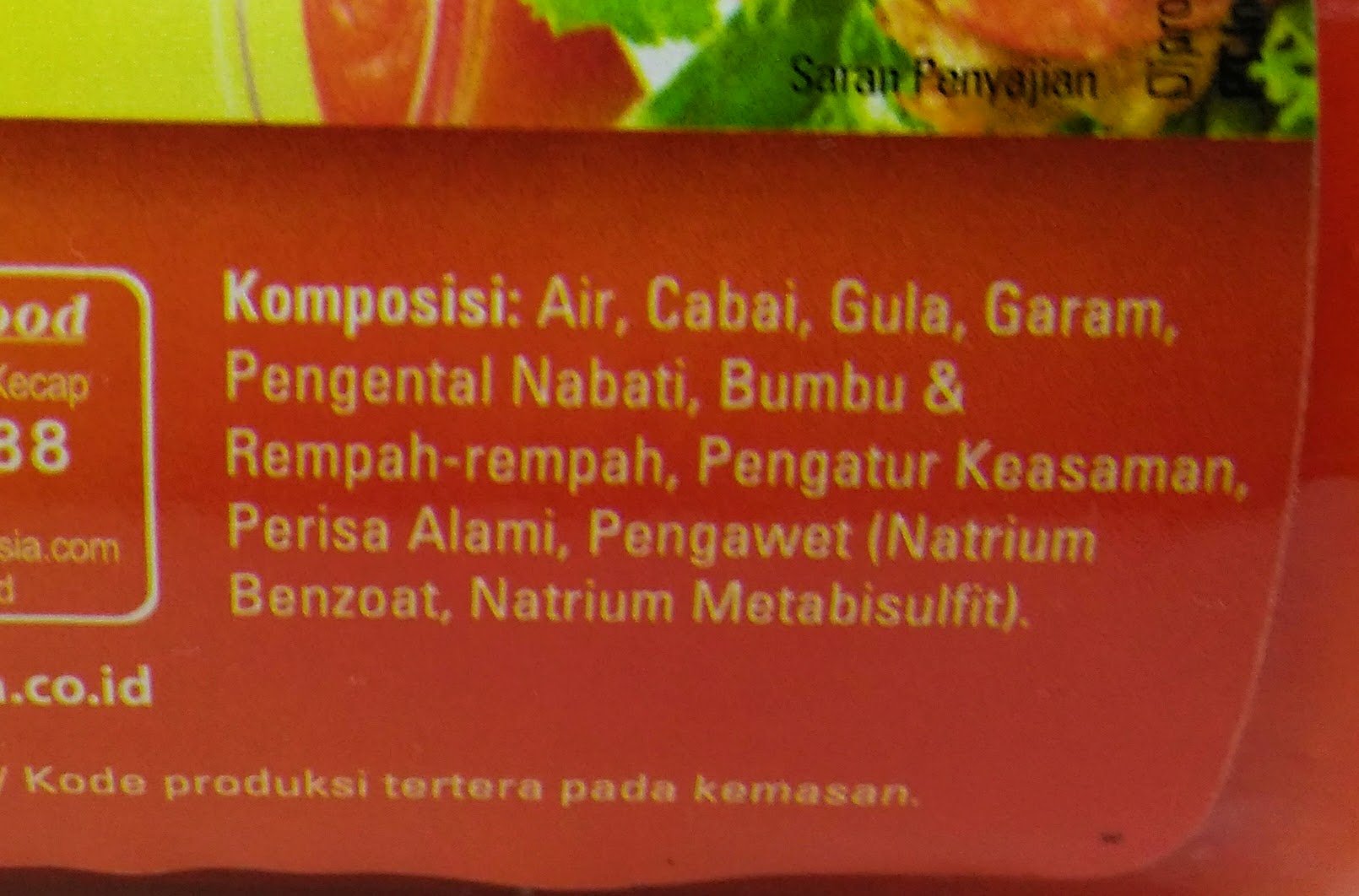 Indofood Sambal Pedas - Hot Sauce, 140 ml (Pack of 3)