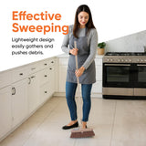 Superio Kitchen and Home Horsehair Broom With Wood Handle, Fine Premium Bristles - Heavy Duty Household Broom Easy Swiping Dust And Wisp Floors