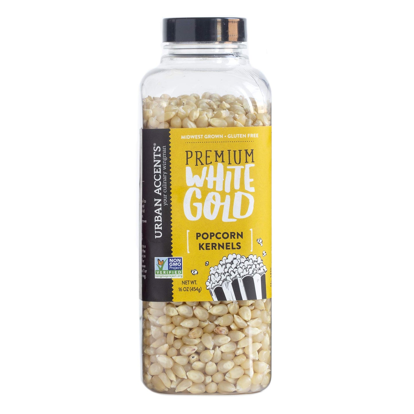 Urban Accents GET POPPIN', Gourmet Popcorn Seasoning Gift Set (Set of 5) - Delicious Non-GMO Popcorn Kernels and 4 Gourmet Popcorn & Snack Mix