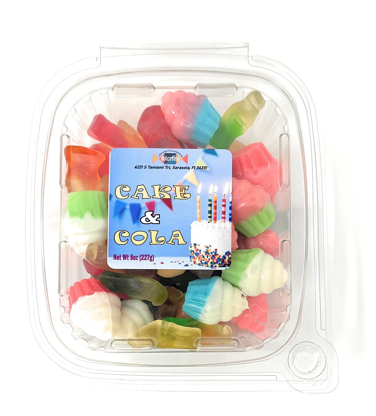Birthday Cupcake & Soda Gummies - Total wt. 32(Oz), Include: 4 pck of Birthday Gummy Mix,