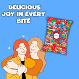 CandyKrave Candies with 6 Pounders pack of 4 Gummies Sweets Assortment Bulk Candy Variety Pack Individually Packed (Twizzlers Rainbow and Strawberry